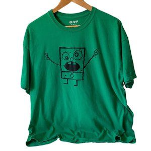 Gildan Spongebob stick figure crewneck t-shirt short sleeve men size 2XL